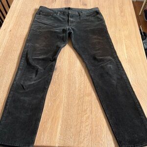 Banana Republic Forest Green Slim Jeans with Distressed Details